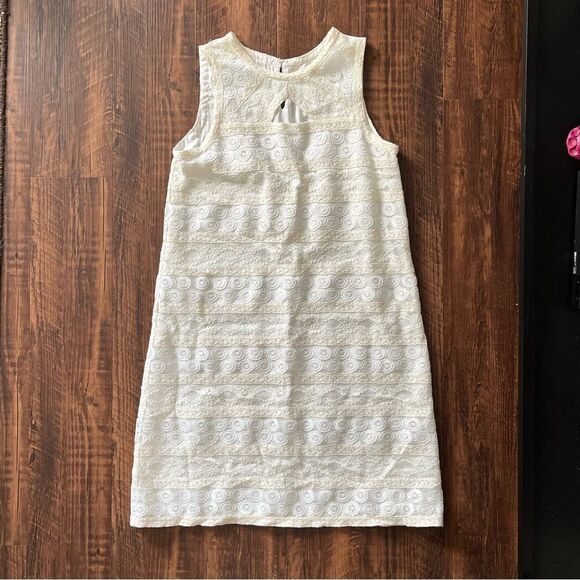 Max Studio 2 Tone Lace Dress Ivory/Ecru size XS - Picture 8 of 10
